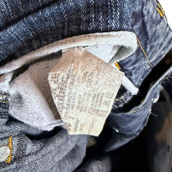 Vintage Y2K Rock & Republic Jeans Mens Blue Faded Straight Leg Embroidered 36/30 - Picture 8 of 8